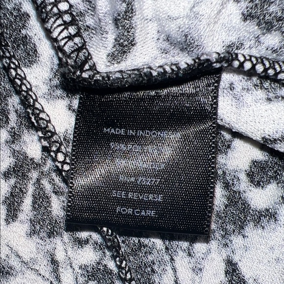 Simply Vera Vera Wang Black and White Patterned Dress  XL - Picture 5 of 9